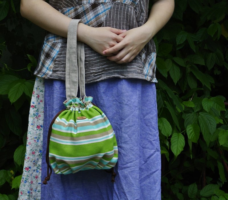 【T - C】 Unfettered beam pocket side bag handbag natural wind country wind - Messenger Bags & Sling Bags - Other Materials 
