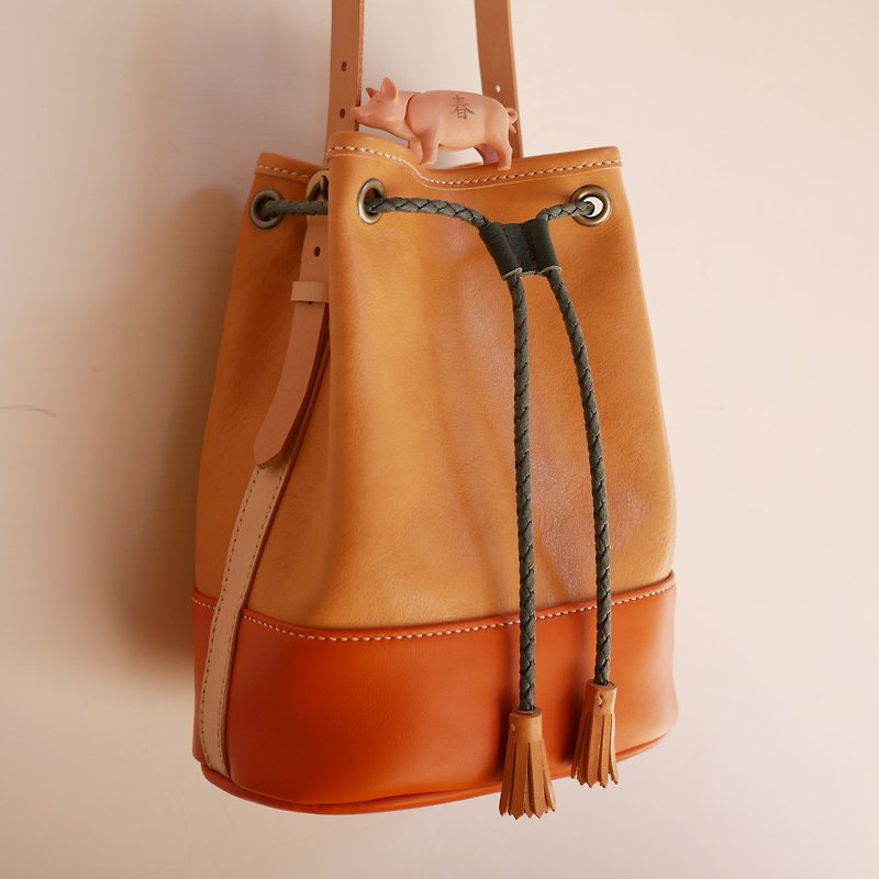 Rosana Italian Bucket Bag - Messenger Bags & Sling Bags - Genuine Leather Multicolor