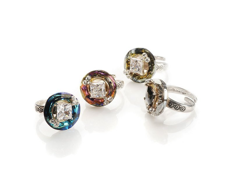 [She Shines Seal Award] Tianyuan Place-925 Sterling Silver Ring - General Rings - Gemstone Multicolor