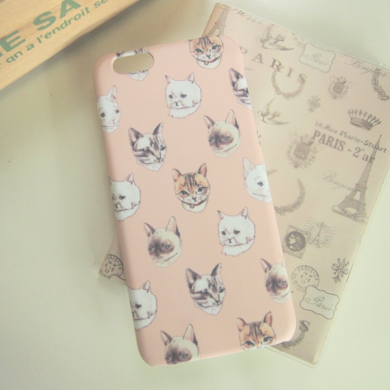 Cat iPhone 6 Case (Nude Pink) - Tablet & Laptop Cases - Plastic Pink