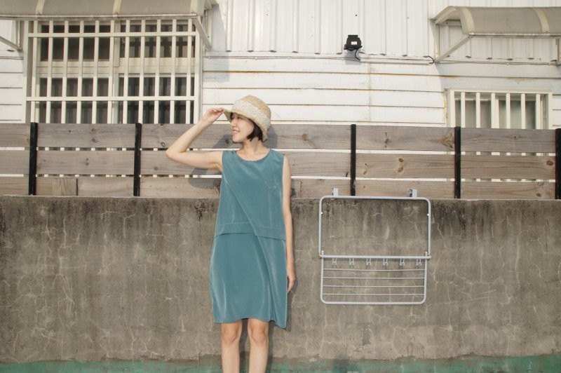 ▵▲▵湖水A字型洋裝▵▲▵ - One Piece Dresses - Other Materials Green