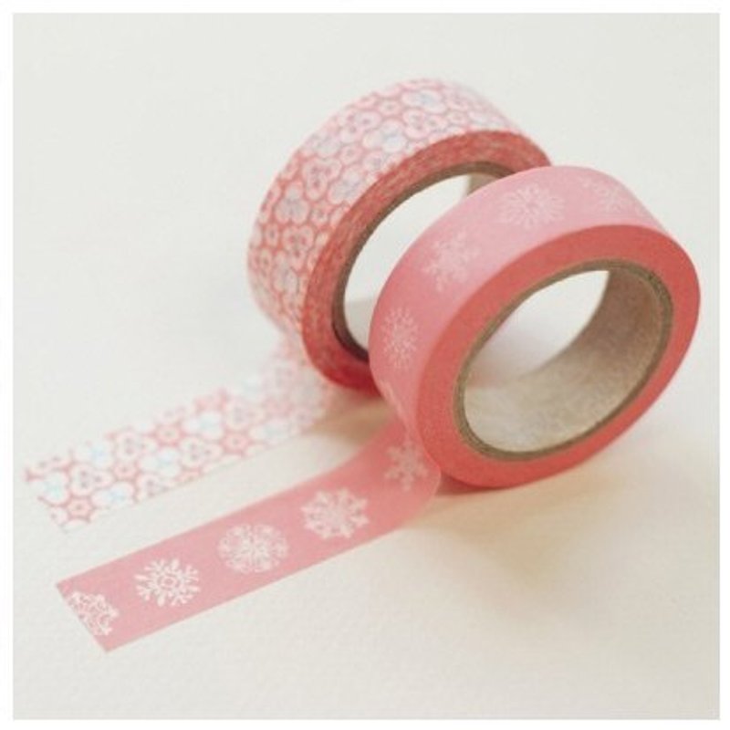 Dailylike and paper tape (2 into) 01-peony, E2D93459 - มาสกิ้งเทป - กระดาษ สึชมพู