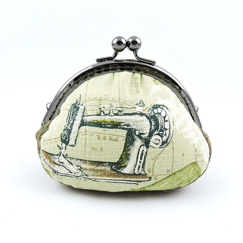 古典裁縫 口金包零錢包 - 散紙包 - 其他材質 綠色