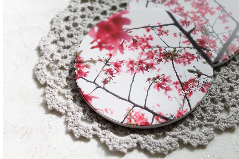 Nature says season. Kun absorbent coasters - Coasters - Other Materials Pink