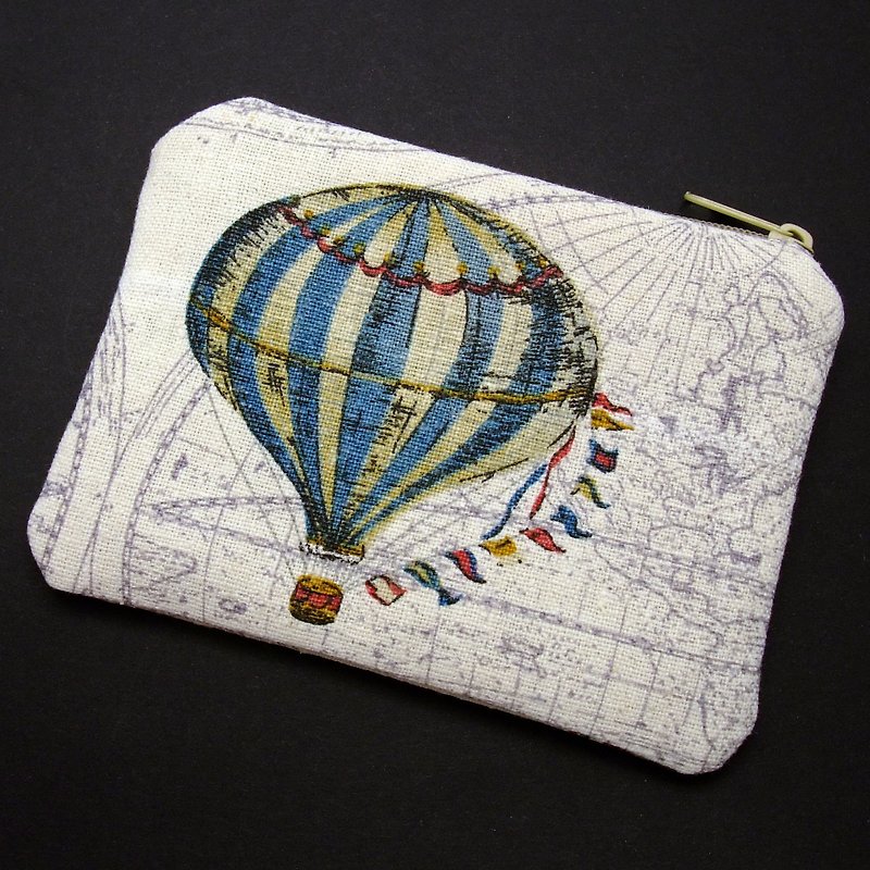 Zipper pouch / coin purse (padded) (ZS-104) - Coin Purses - Cotton & Hemp Gray