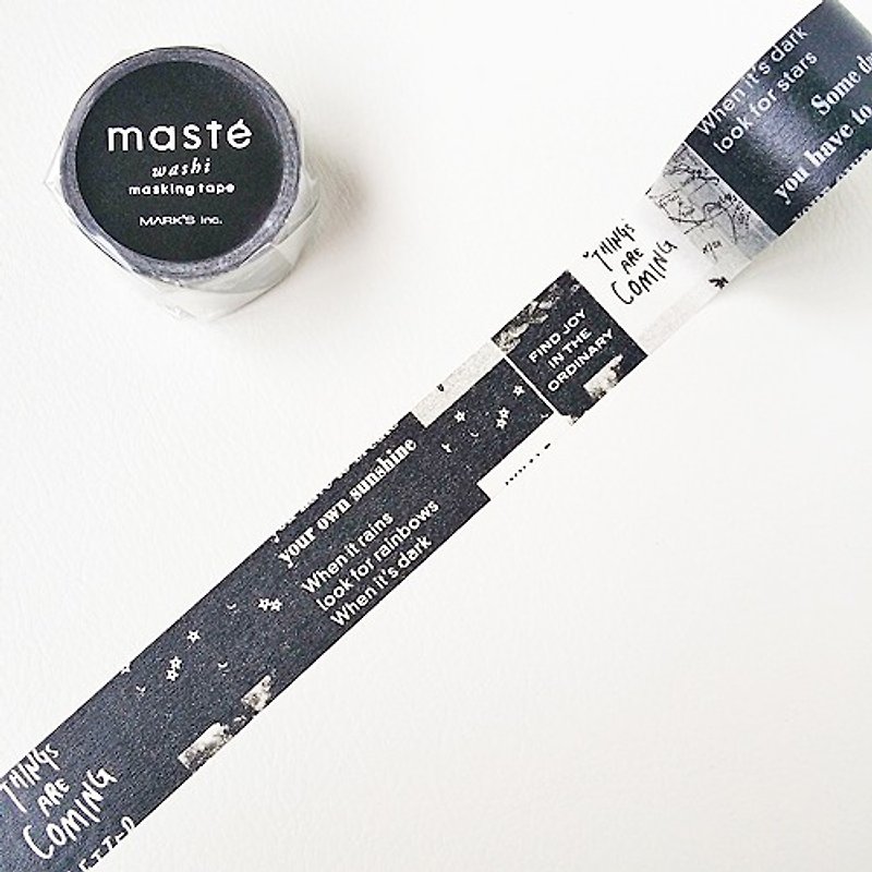 maste and paper tape Multi. City [Poster (MST-MKT75-A)] - Washi Tape - Paper Black
