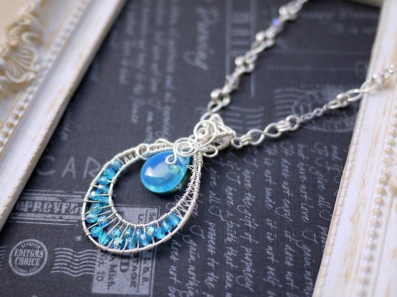 A touch of moonlight - Necklaces - Other Metals Blue