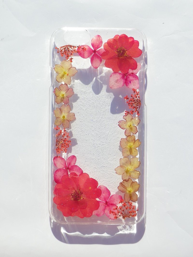 Anny's workshop hand-made Yahua phone protective shell for iphone 6 / 6S, beautiful photo frame - Phone Cases - Plastic Red