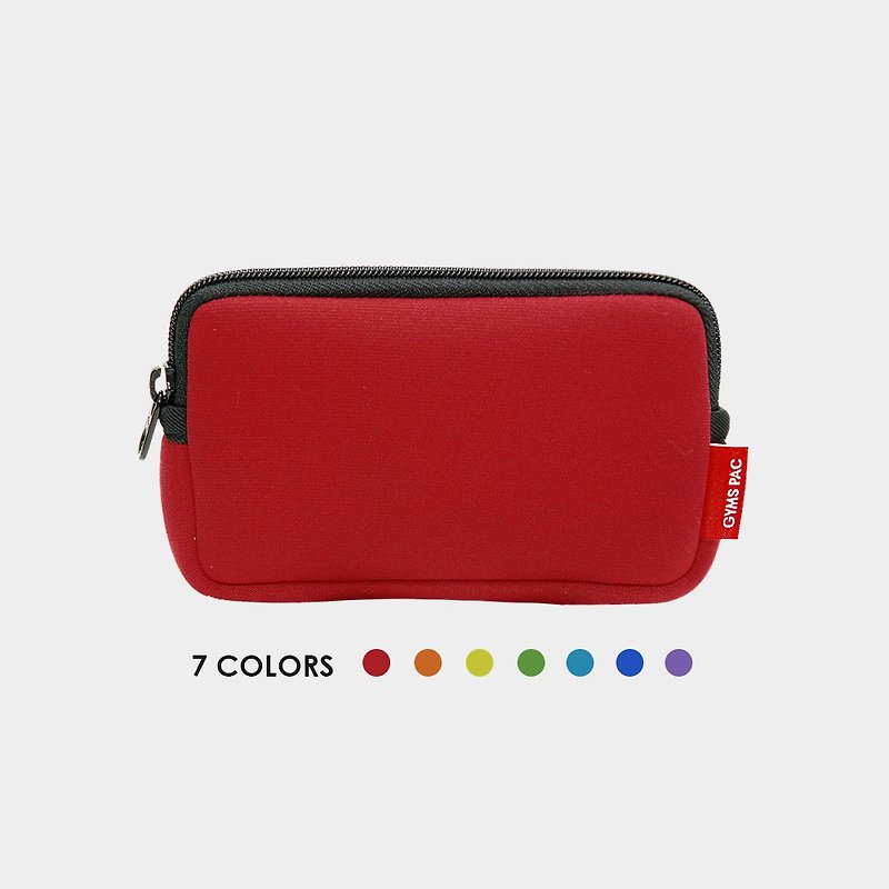 Square Case 任意包【彩虹版】 - 化妝袋/收納袋 - 防水材質 紅色