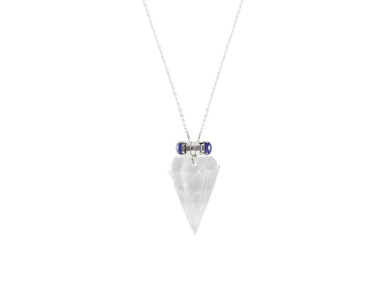 Small universe transparent crystal magnet necklace VENUS - สร้อยคอ - เครื่องเพชรพลอย 