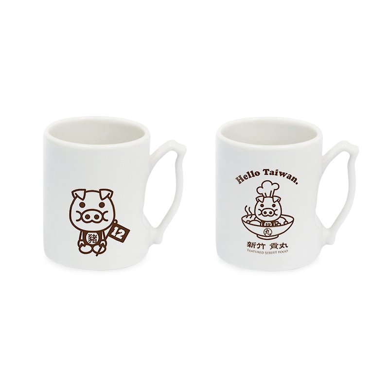 Taiwan travel mugs Zodiac pigs - Mugs - Other Materials Brown