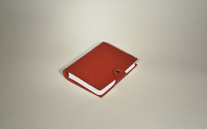 Vermillion Leather Notebook (Small) - สมุดบันทึก/สมุดปฏิทิน - หนังแท้ 