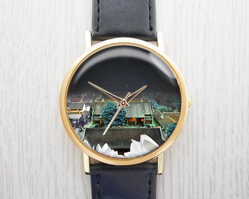 Night view of the ancient city-Ladies' Watches/Men's Watches/Unisex Watches/Accessories【Special U Design】 - Women's Watches - Other Metals Multicolor