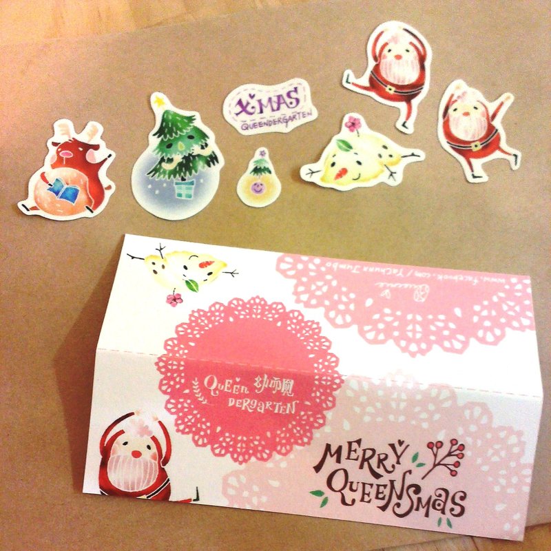 ☂ chubby Christmas / Stickers - สติกเกอร์ - วัสดุกันนำ้ หลากหลายสี