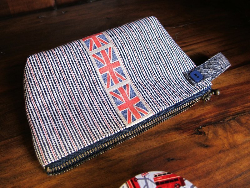 Limited British flag zipper 000 packets - อื่นๆ - วัสดุอื่นๆ สีน้ำเงิน