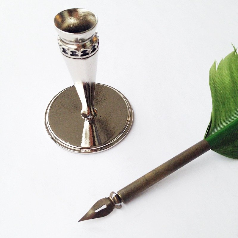 Metal Pen Rest  | Francesco Rubinato - Pen & Pencil Holders - Other Metals Silver