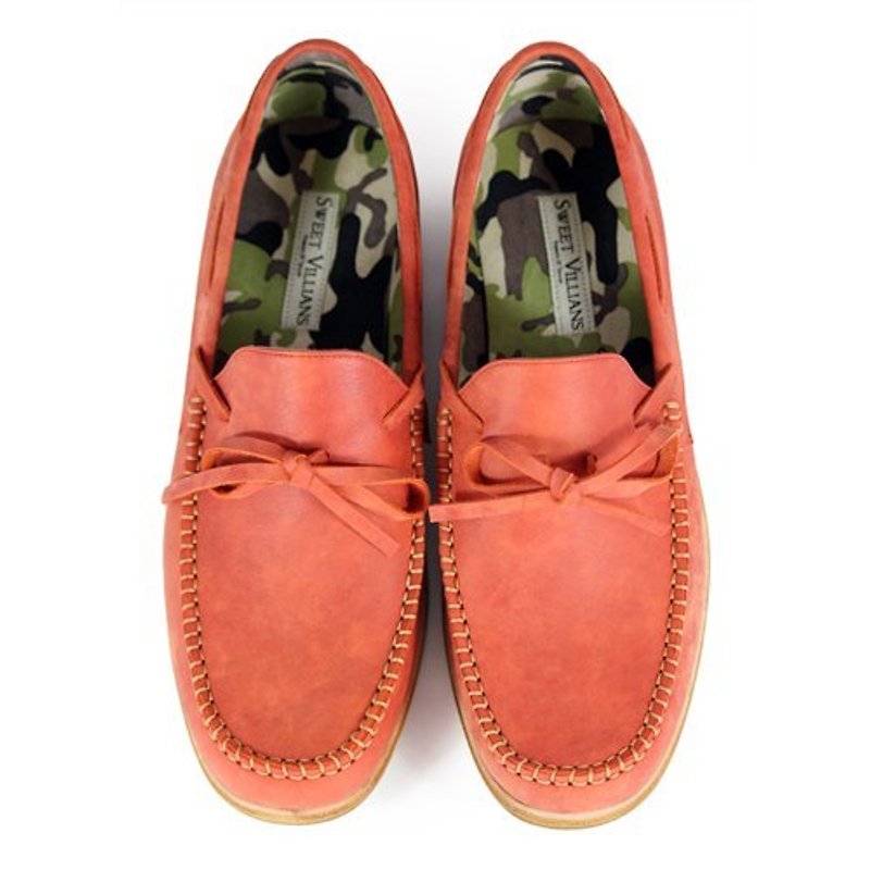 Wallflower M1122 Brick leather loafers - 男款牛津鞋 - 真皮 紅色