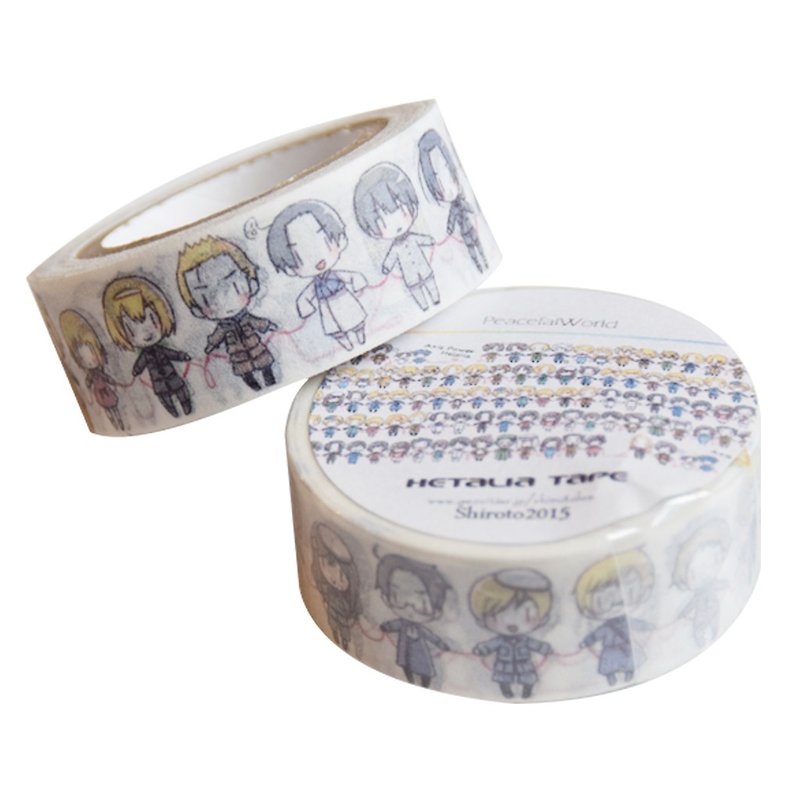 aph holding hands-paper tape - Washi Tape - Paper White