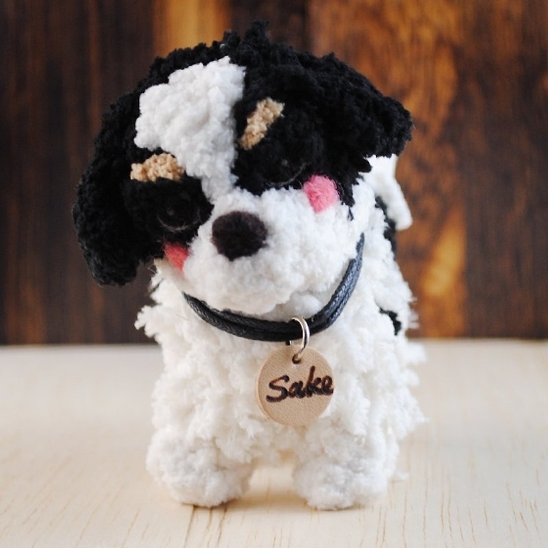 12cm pet cloned [feiwa Fei handmade baby doll pet St. Bernard] (welcome to build your dog) - Stuffed Dolls & Figurines - Other Materials White