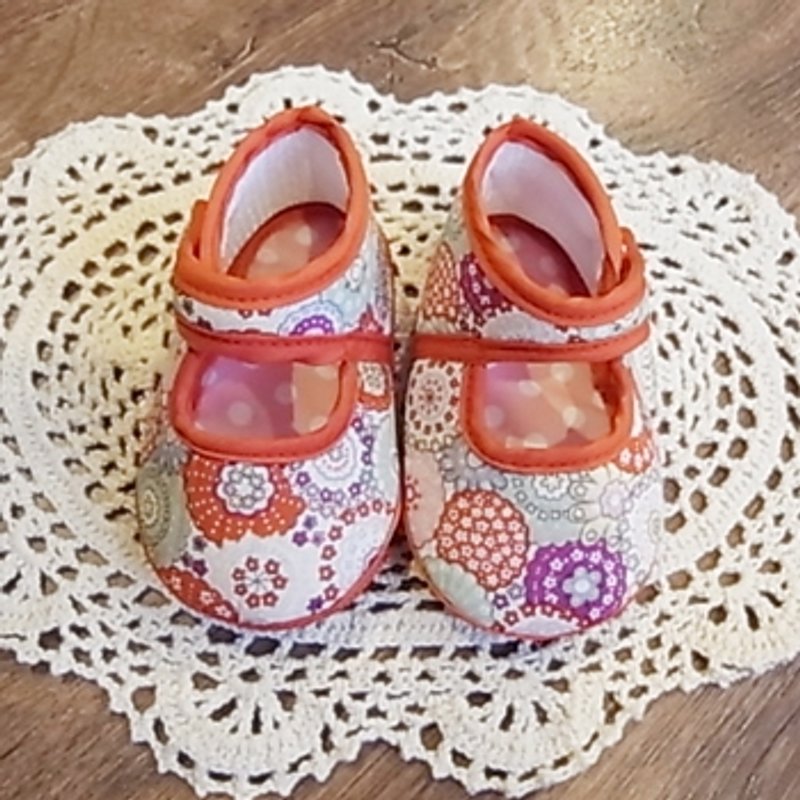 baby safflower shoes (New Year's New Year shoes, additional listing) - รองเท้าเด็ก - วัสดุอื่นๆ สีแดง