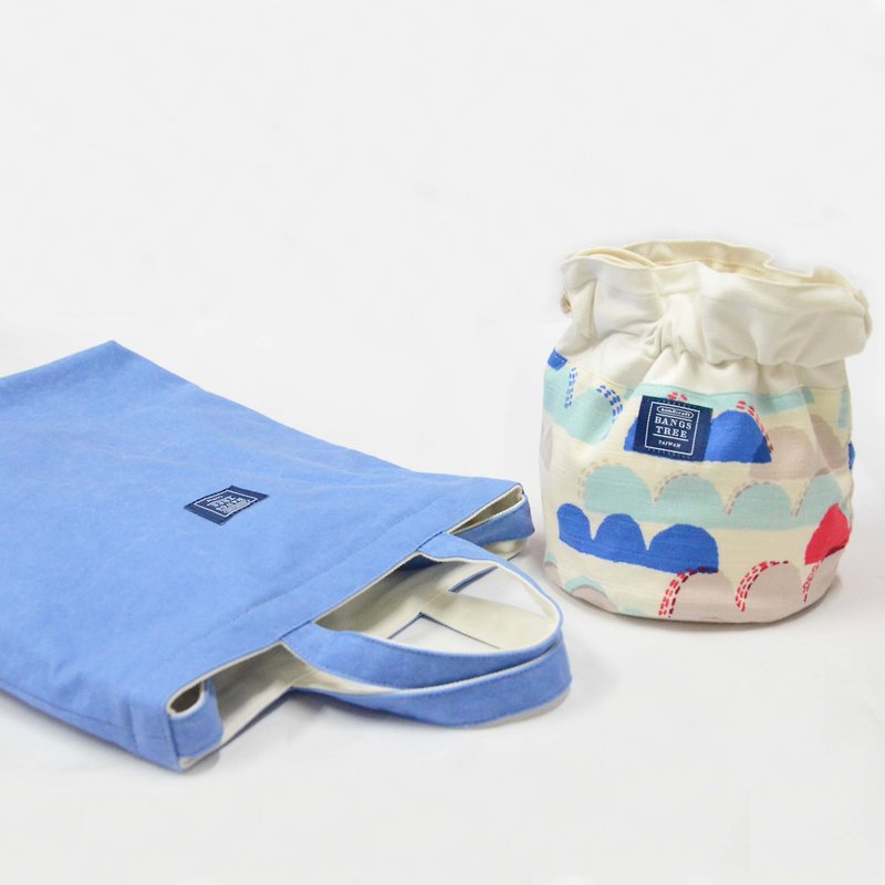 // Christmas // 1 + 1 + color bucket bag with three bags - Messenger Bags & Sling Bags - Other Materials Blue