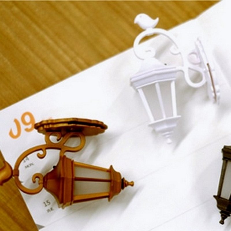 Illuminate new hope - warm wall lamp magnet clip illuminate mood combination (retro copper & fresh white) - แม็กเน็ต - พลาสติก สีกากี