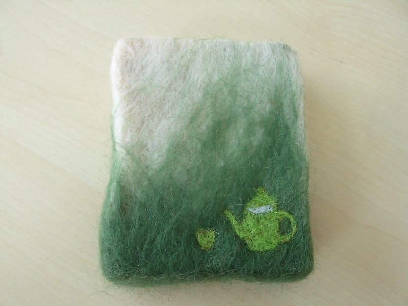 Wool soap - สบู่ - ขนแกะ สีเขียว