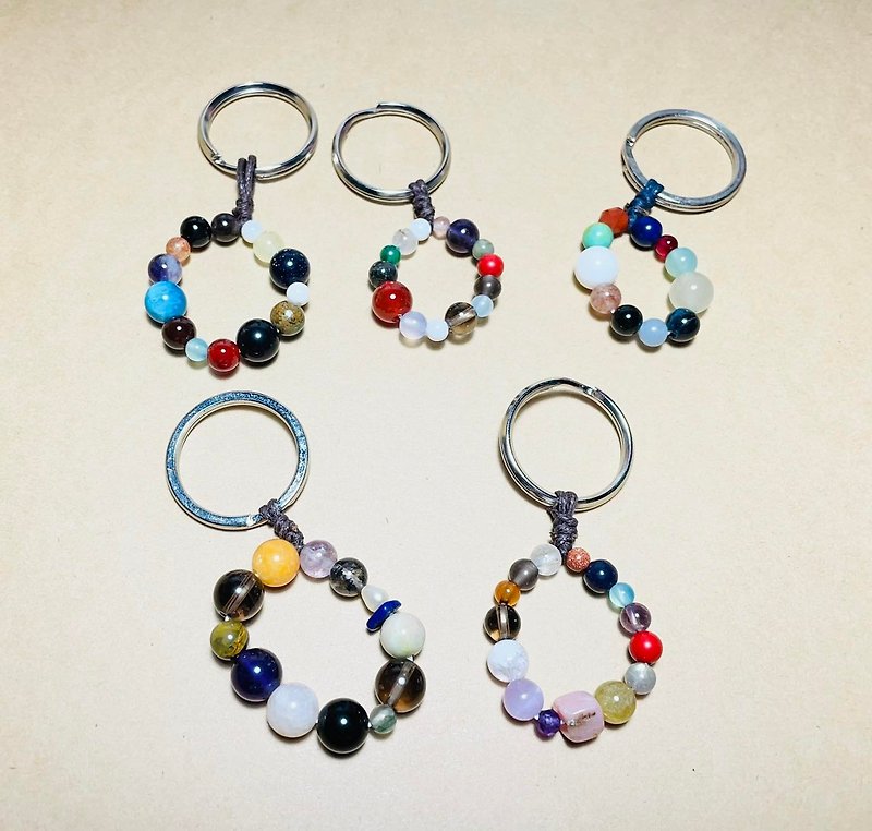 Suran (Keychain Series) Small Wreath - Colorful Energy - Keychains - Crystal Multicolor