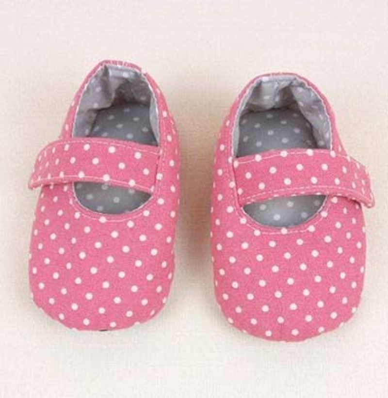Va手工童鞋系列 梅紅粉系娃娃鞋 - 童裝鞋 - 其他材質 多色