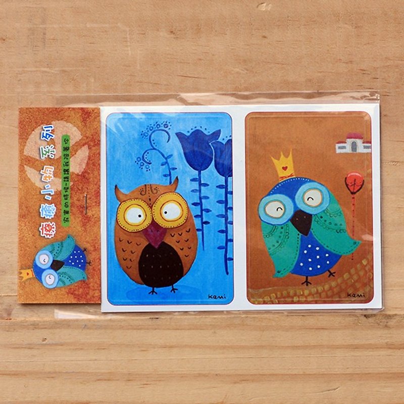 Easy Card Stickers | Tulip King Owl Owl + - Stickers - Paper Multicolor