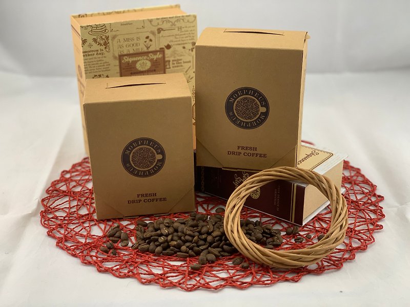 [Moffels Manor Coffee] Yegacheffe Adolina earrings exquisite small box - Coffee - Fresh Ingredients Brown