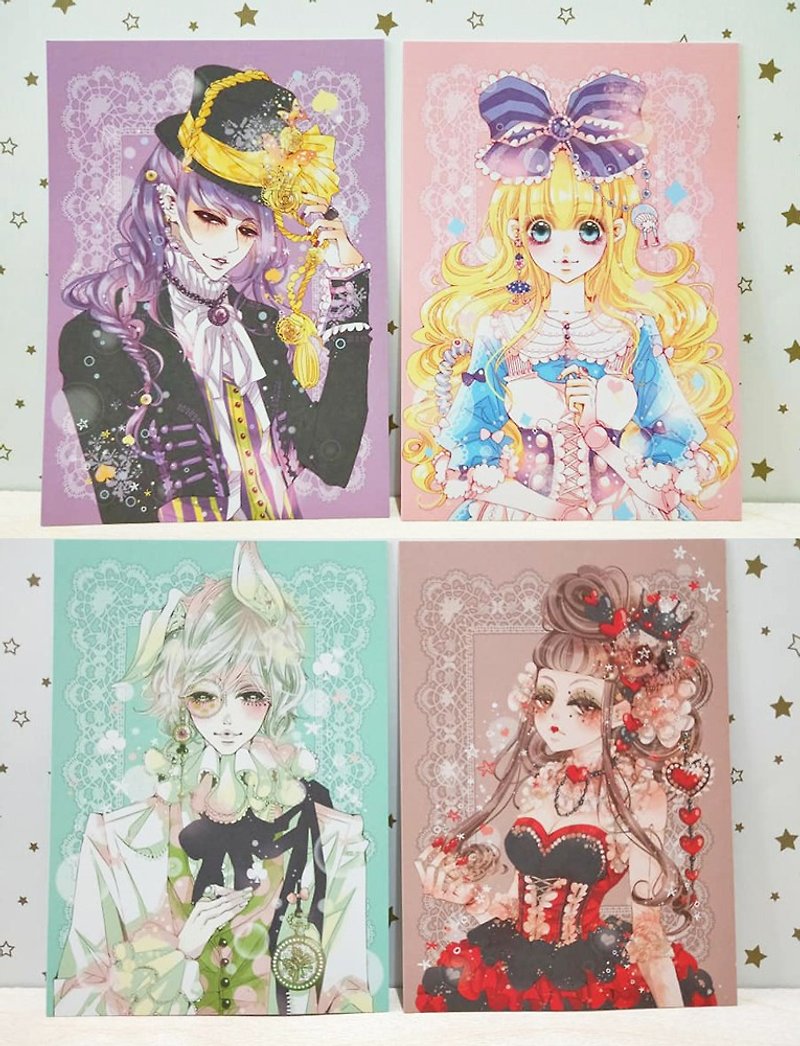 Alice - Card Set - Cards & Postcards - Paper Multicolor