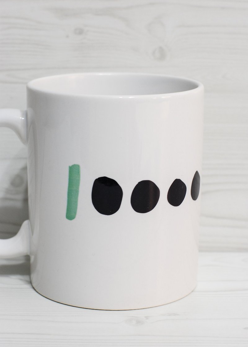 [Mug] health - แก้วมัค/แก้วกาแฟ - เครื่องลายคราม ขาว