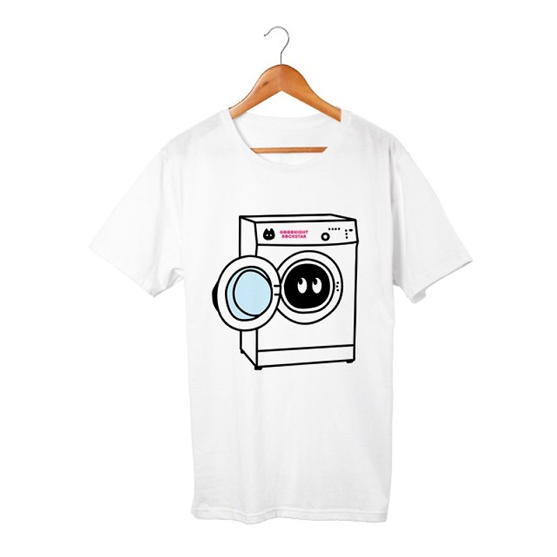 GOODNIGHT ROCKSTAR × Panic Junkie T-shirt - เสื้อยืดผู้ชาย - ผ้าฝ้าย/ผ้าลินิน 