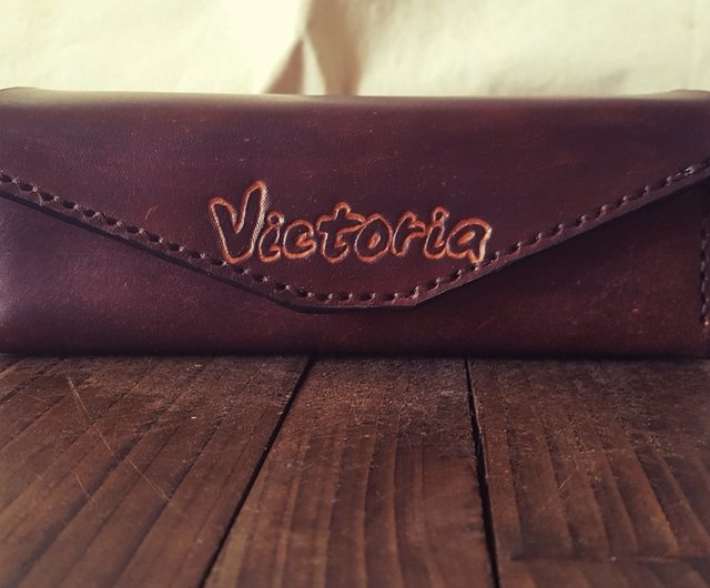 Personalised Luxury Leather Glasses Case