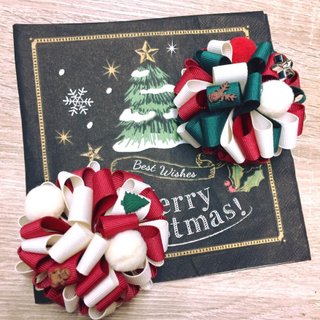 クリスマスの花のボールのクリップ