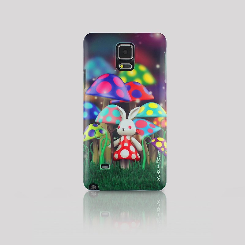 (Rabbit Mint) Mint Rabbit Phone Case - Bu Mali mushrooms series Merry Boo - Samsung Note 4 (M0003) - Phone Cases - Plastic Purple