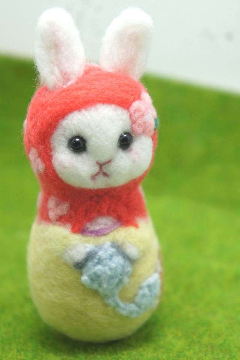 羊毛氈玩毛球貓貓俄羅斯娃娃 訂製 - 公仔模型 - 羊毛 