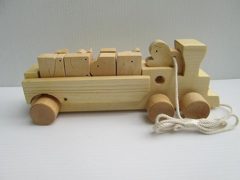 動物汽車　針葉樹 Japan postage510 yen - 知育玩具・ぬいぐるみ - 木製 