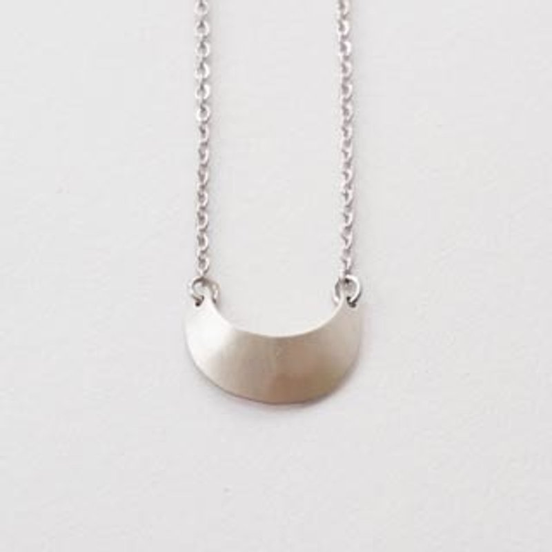 Water Moon Sterling Silver Necklace - Necklaces - Sterling Silver Silver
