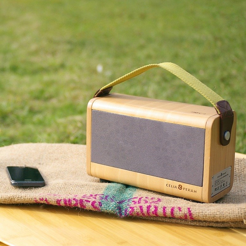 CELIA & amp; PERAH P3 wireless high-fidelity stereo bentwood - Speakers - Wood Brown