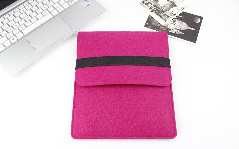 Genuine pure handmade rose red felt Microsoft computer protective cover blanket sets of laptop bag Body Laptop (can be tailored) - ZMY088ROSP2 - Tablet & Laptop Cases - Other Materials 