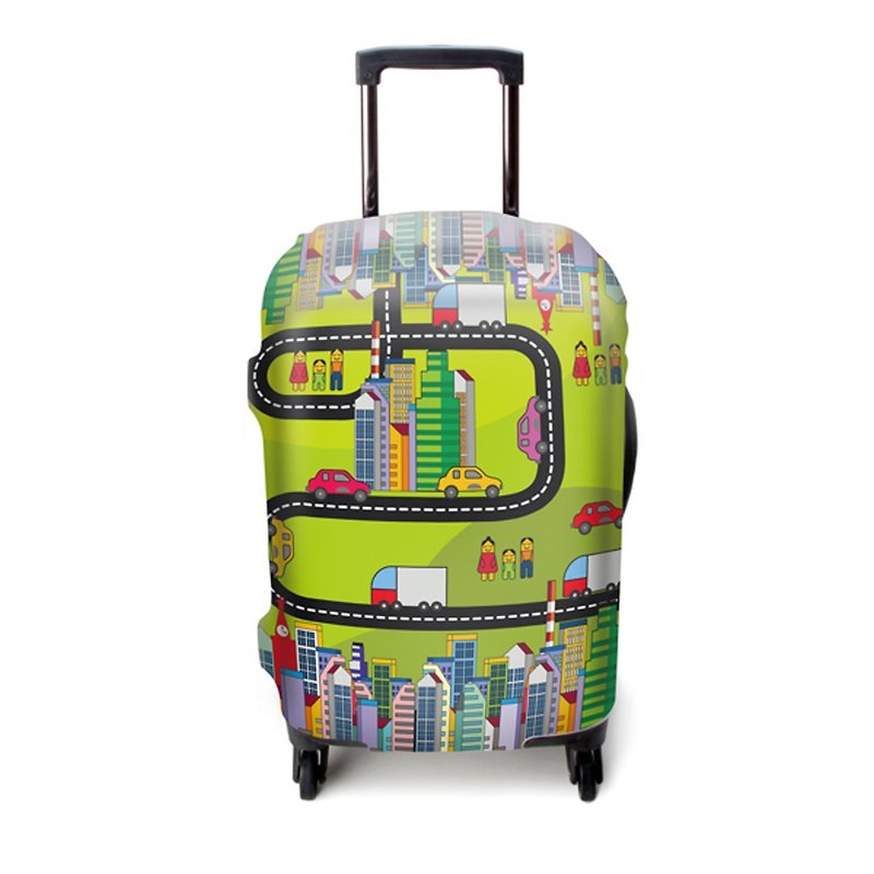 彈力箱套│出發上路【L 號】 - 行李箱/旅行袋 - 其他材質 綠色