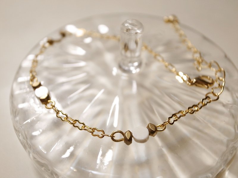 Little Snow Lovers Bracelet (Xiaoxue Style) - Bracelets - Gemstone White