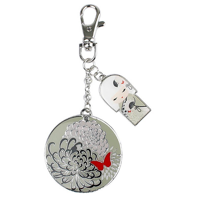 Kimmidoll and blessing doll mirror key ring Yoriko - Other - Other Metals Gray