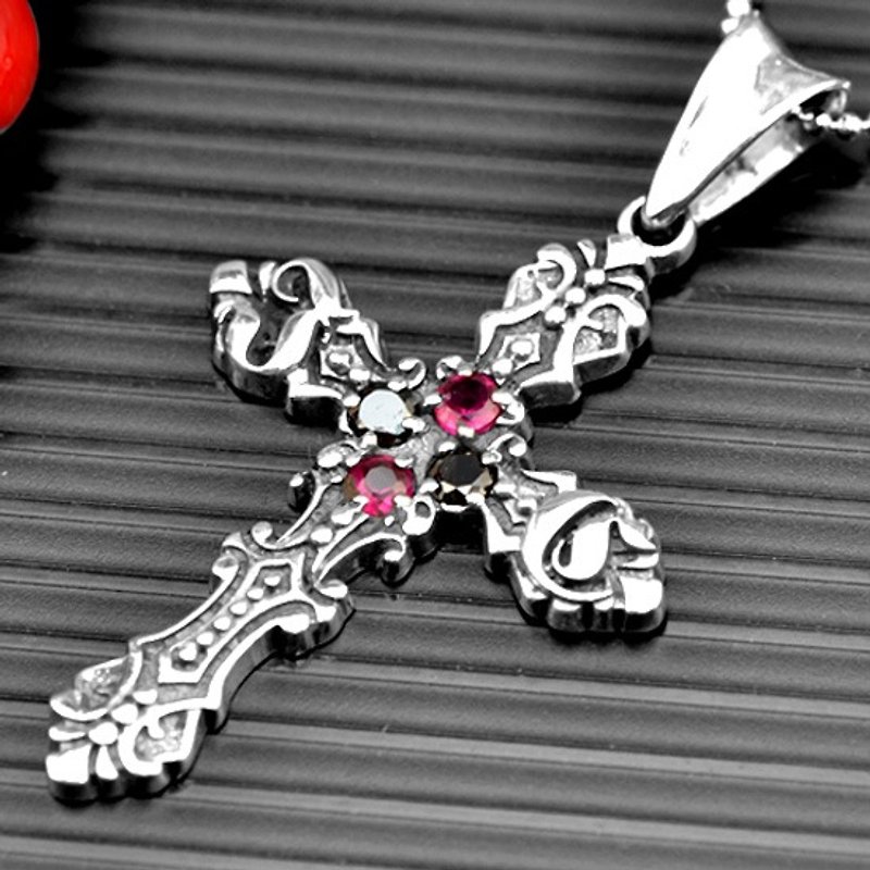 Customized .925 Sterling Silver Jewelry PC00001-Cross Pendant - Necklaces - Other Metals 