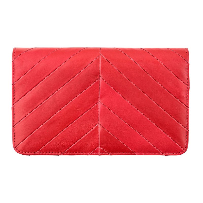 MILDRED Clutch_Red / Red - Clutch Bags - Genuine Leather Red