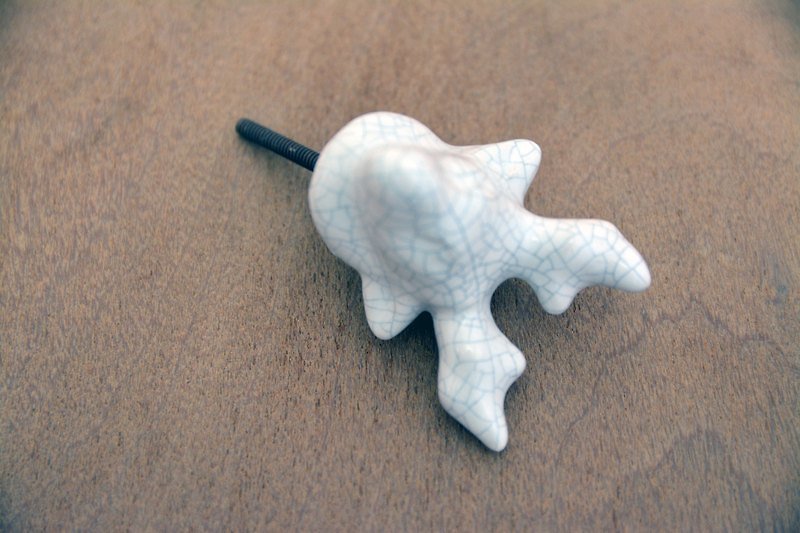 Ceramic doorknob White Deer _ _ crack Fair Trade - ของวางตกแต่ง - วัสดุอื่นๆ ขาว