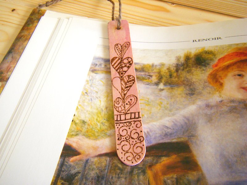 Word ink pause Bookmarks - Love Tears - Bookmarks - Wood Pink