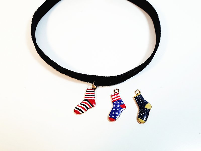 W&Y Atelier - Black Choker , Sock Necklace (4 colors) - สร้อยคอ - วัสดุอื่นๆ หลากหลายสี